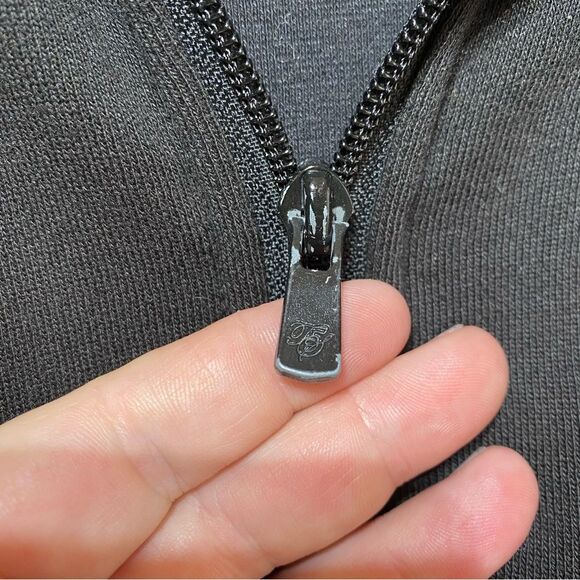 Triple Five Soul- Black Full Zip 100% Cotton Jacket- Sz. M - Picture 7 of 9